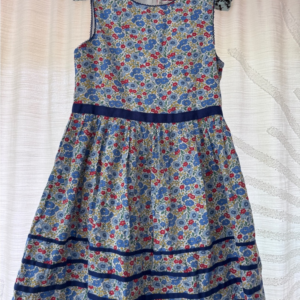 JOHNNIE B. Floral Blue Kids Dress Size 11/12 Girls Great Condition!